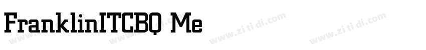 FranklinITCBQ Medium字体转换